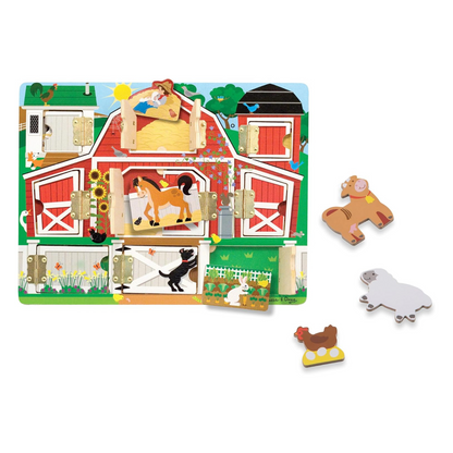 🔎🐮 Busy Board Hide and Seek Melissa & Doug